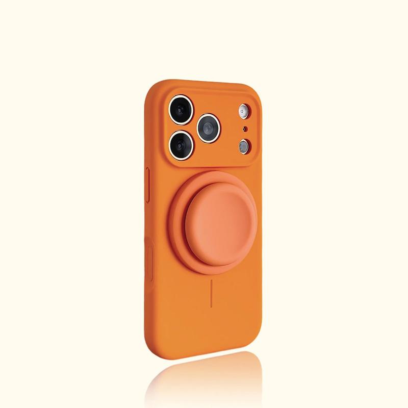 Magnetic Stand Liquid Silicone Full Coverage Phone Case with AI Capture Button