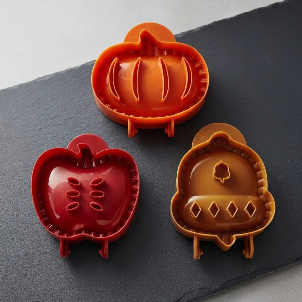 3-Pack Hand Pie Molds – Pumpkin & Holiday Baking Set