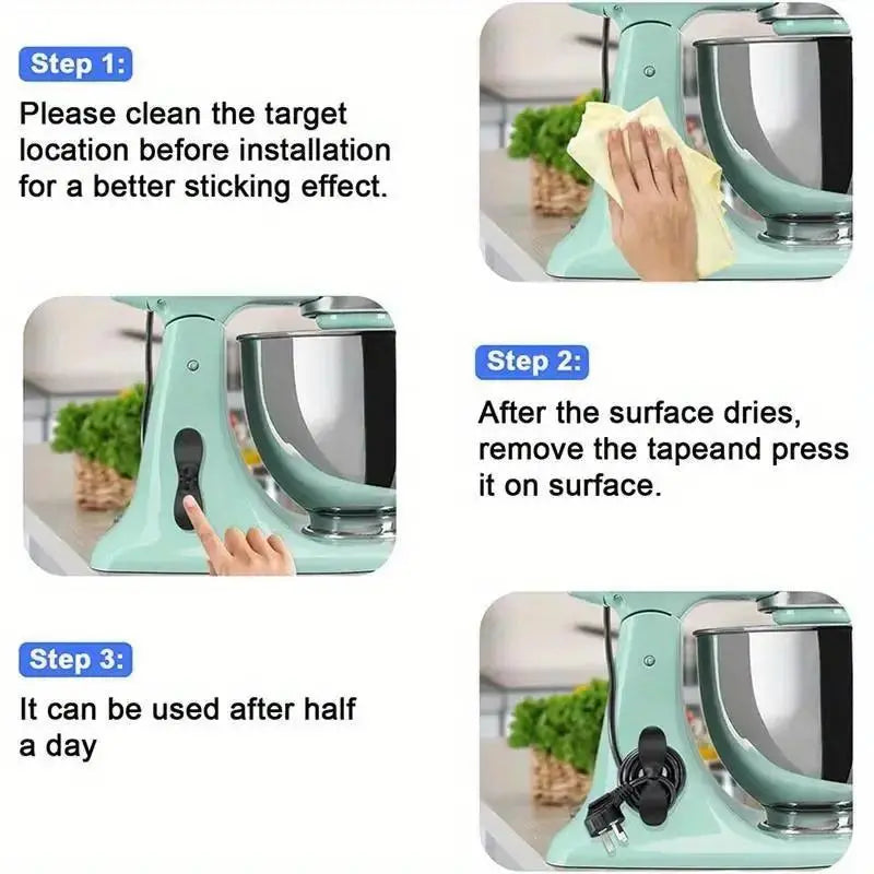 6-Pack Kitchen Cord Organizer Clips