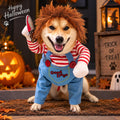 Funny Killer Doll Pet Costume with Wig