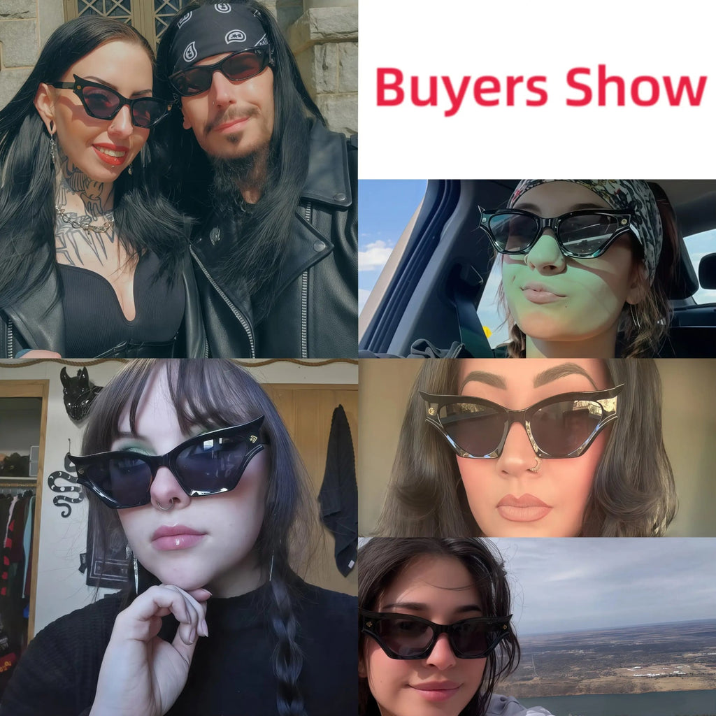 Retro Bat-Wing Cat Eye Sunglasses