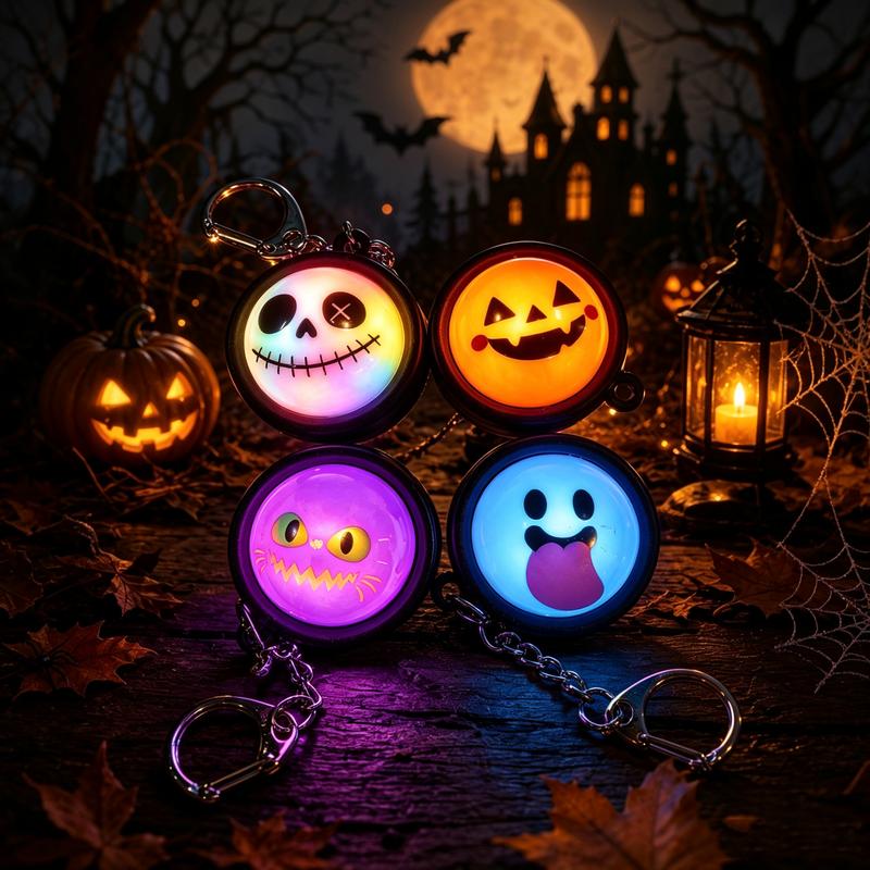 Glowing Dumpling Fidget Keychains