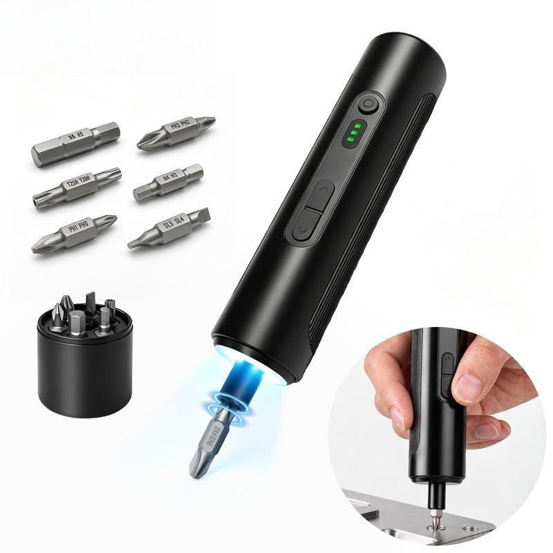 Cordless Electric Screwdriver Set – 3-Speed Adjustable Torque