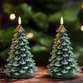 2-Pack Flameless Christmas Tree Candles with Timer