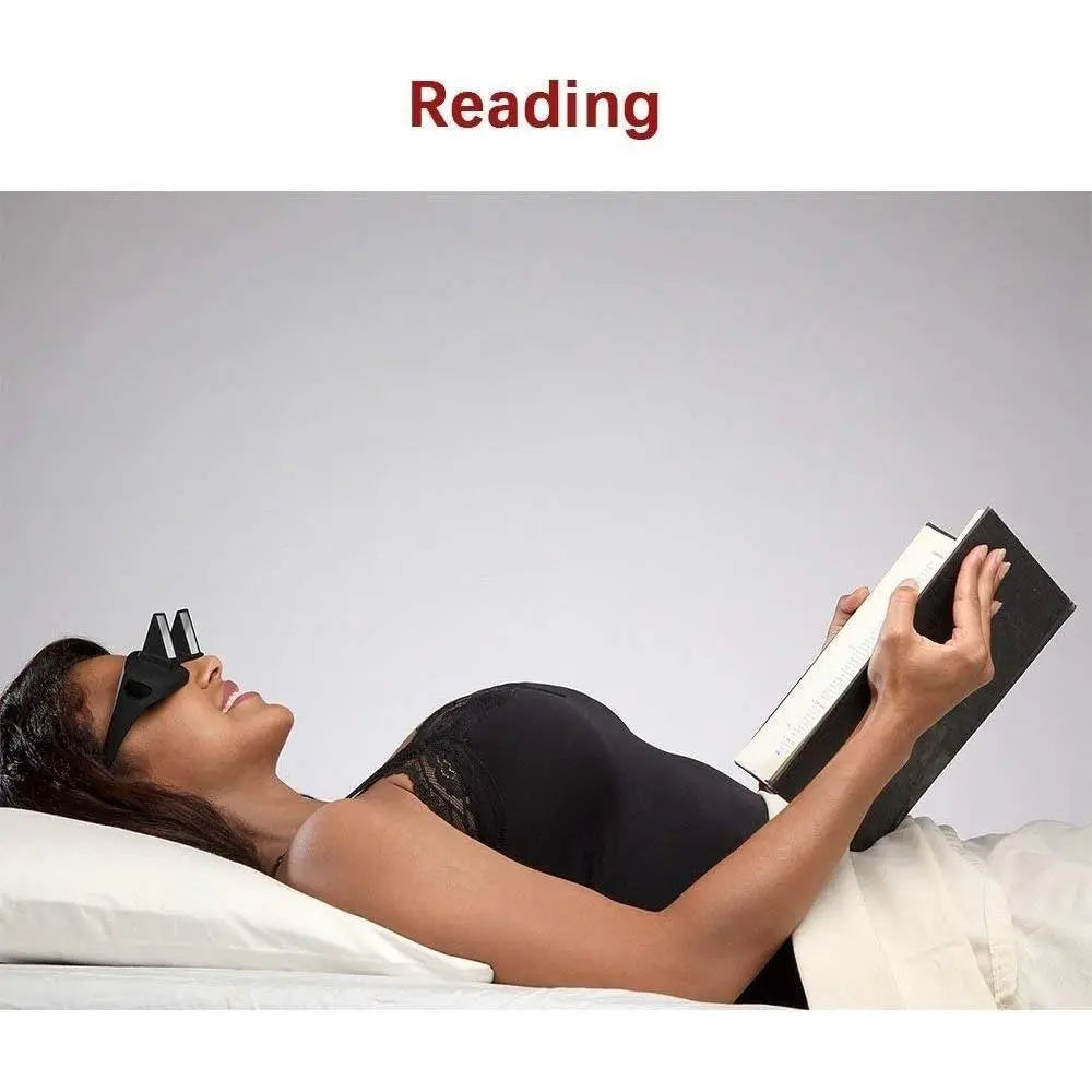 90° Lazy Glasses for Bed – Prism Reading & TV Glasses