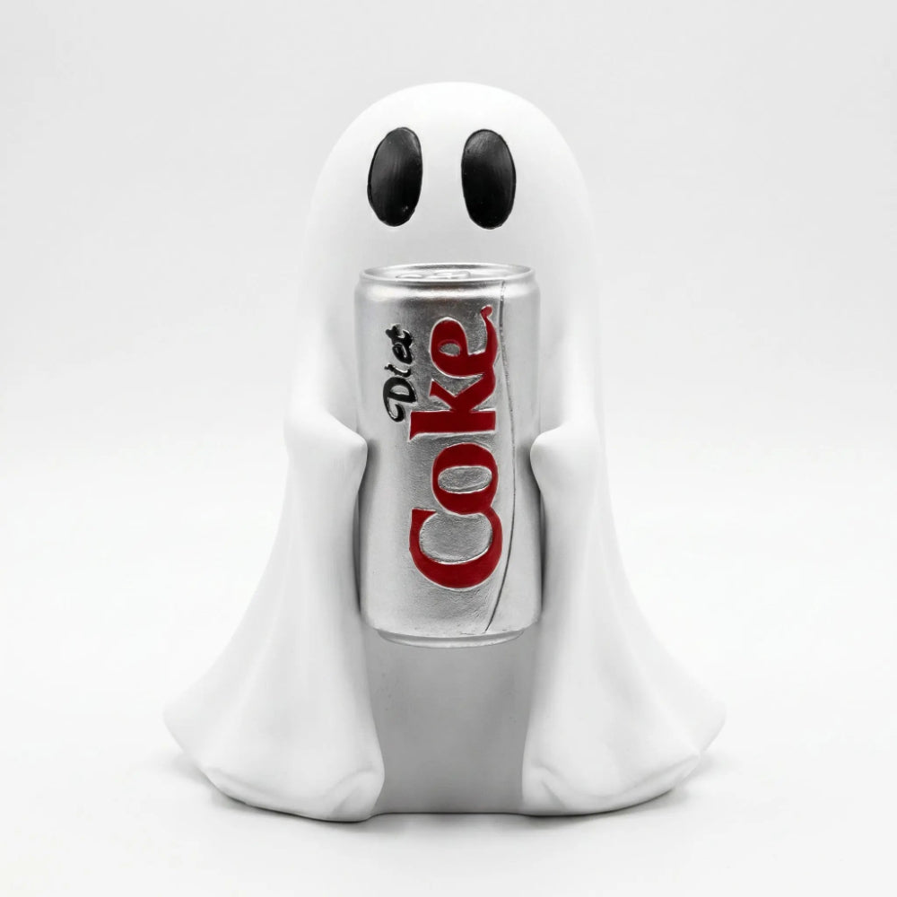 Cute Ghost Drink Holder Figurine – Funny Halloween Desktop Decor