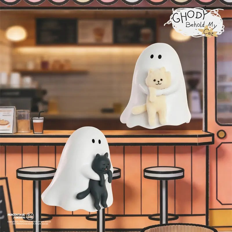 Cute Ghost & Cat Blind Box – Kawaii Collectible Figurine
