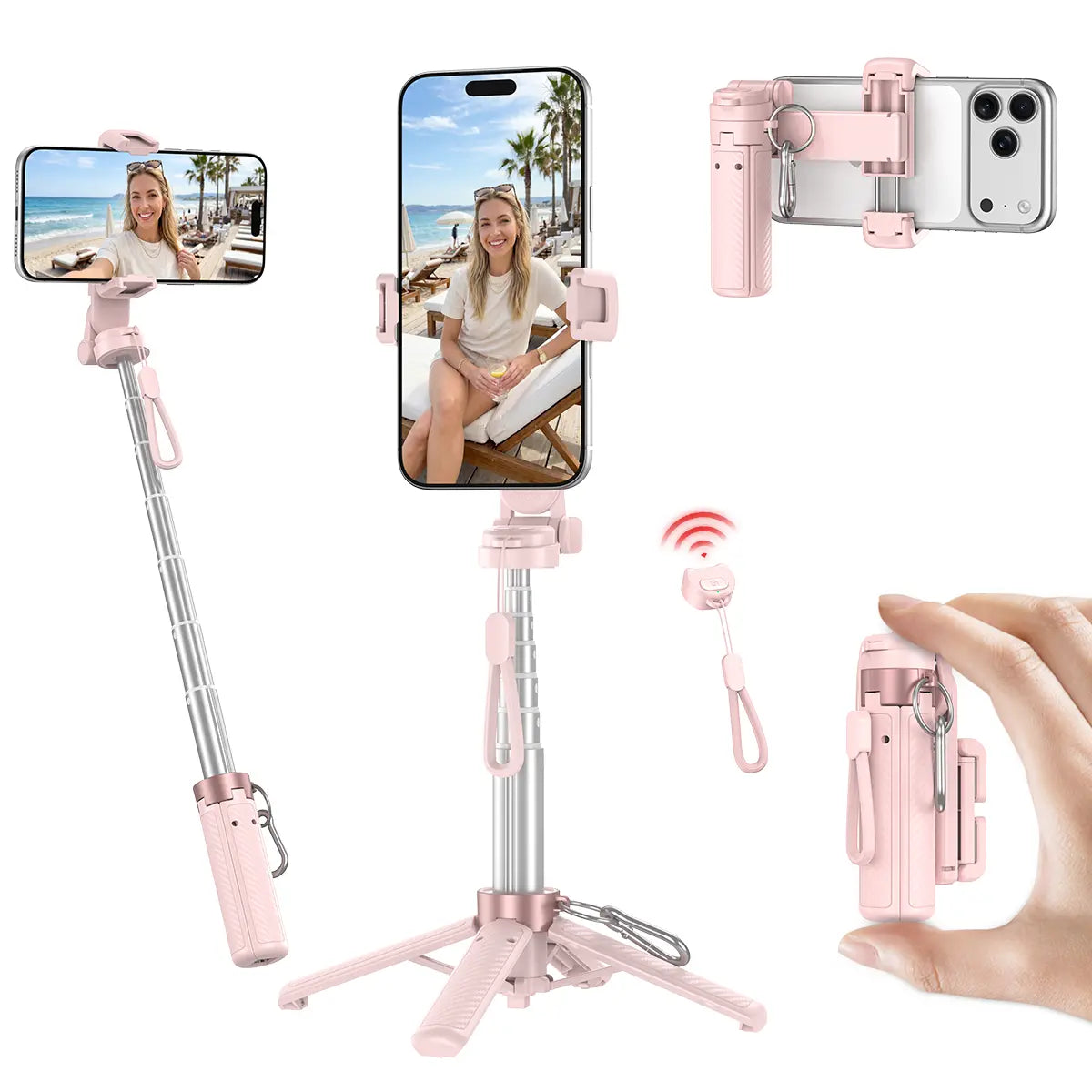 4-in-1 Mini Selfie Stick & Phone Tripod