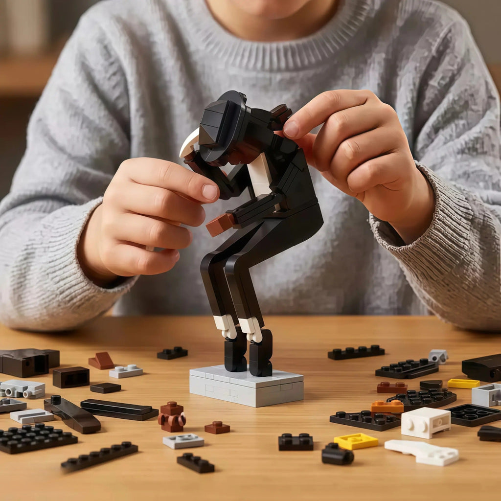 Iconic Pop Dance Pose Building Block Figure