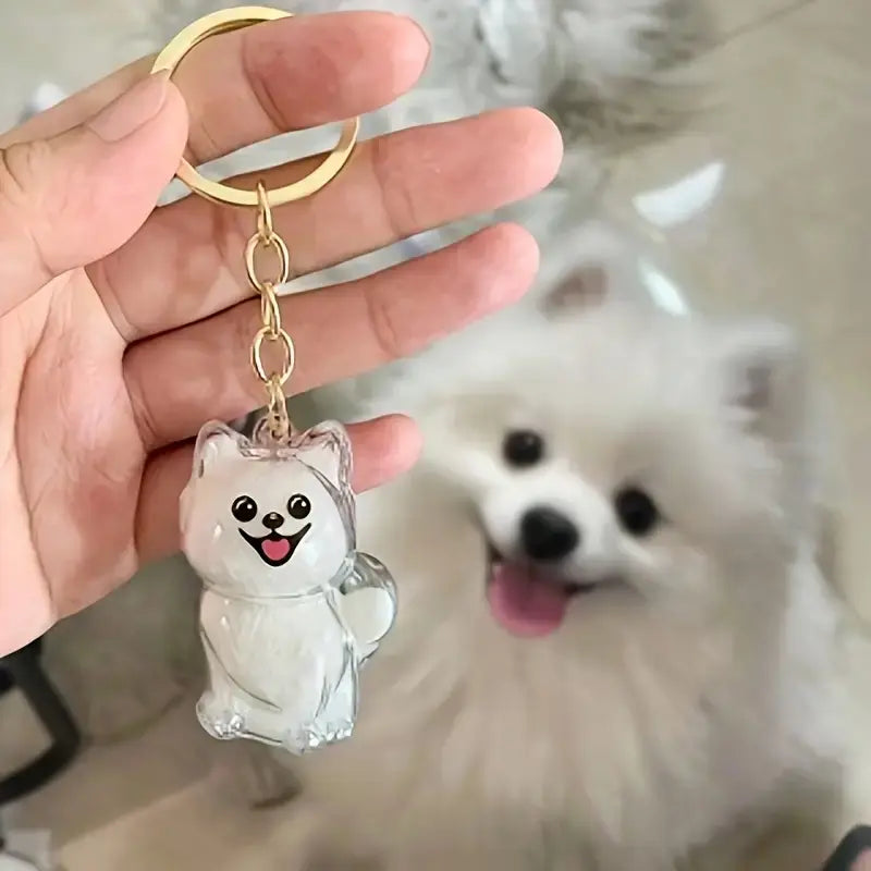 Dog Fur Keepsake Keychain – Pet Hair Memory Charm