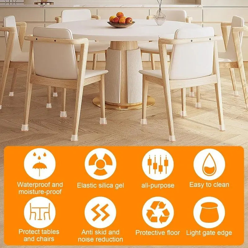 Universal Chair Leg Floor Protectors – Non-Slip Furniture Covers