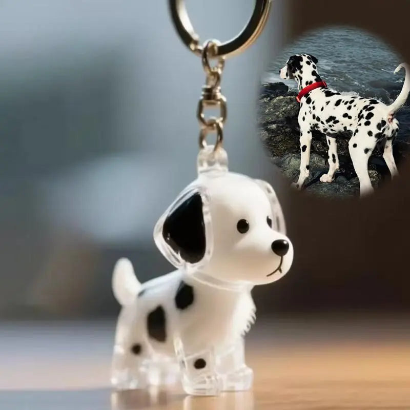 Dog Fur Keepsake Keychain – Pet Hair Memory Charm