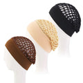3-Pack Stretchy Wide-Edge Hair Bonnets for Sleeping