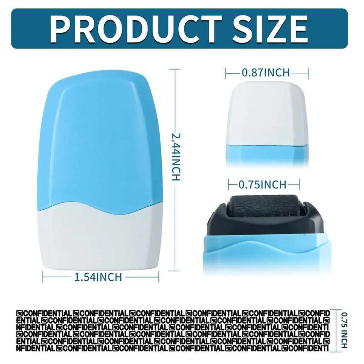 Confidential Privacy Roller Stamp for Personal Information