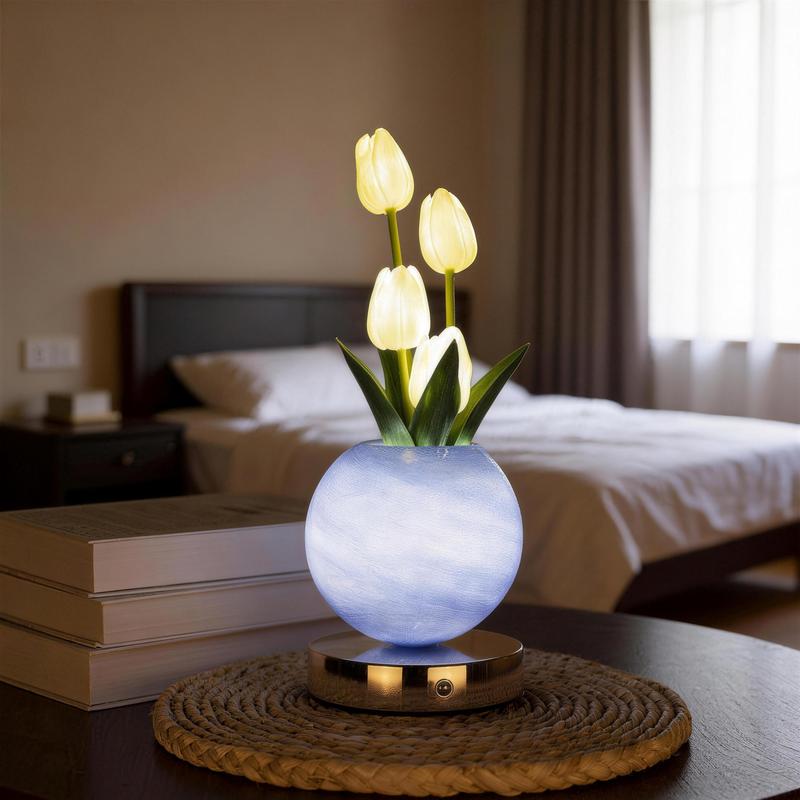 Tulip LED Night Light – 3 Brightness Levels & 3 Light Modes