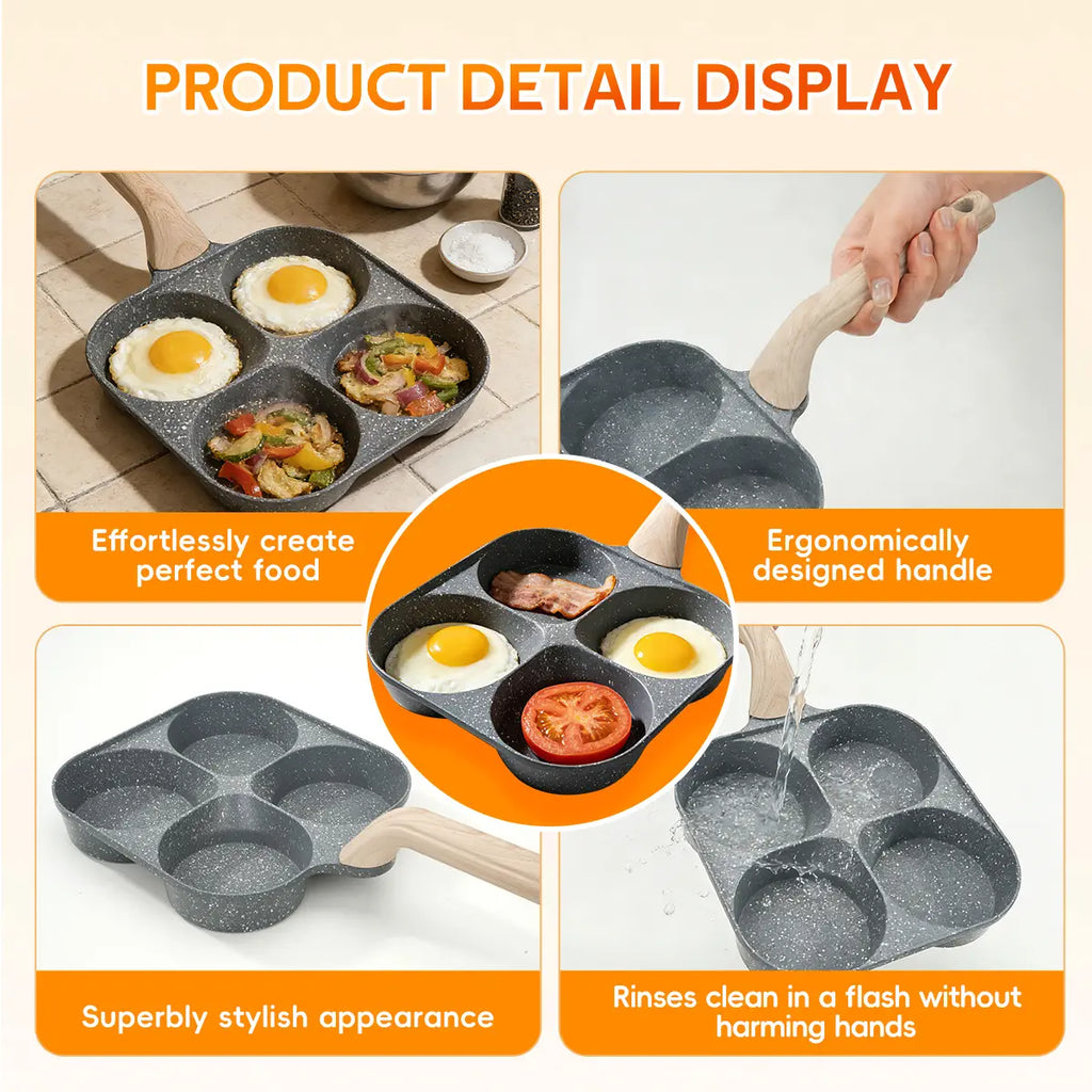 4-Cup Nonstick Egg & Breakfast Frying Pan