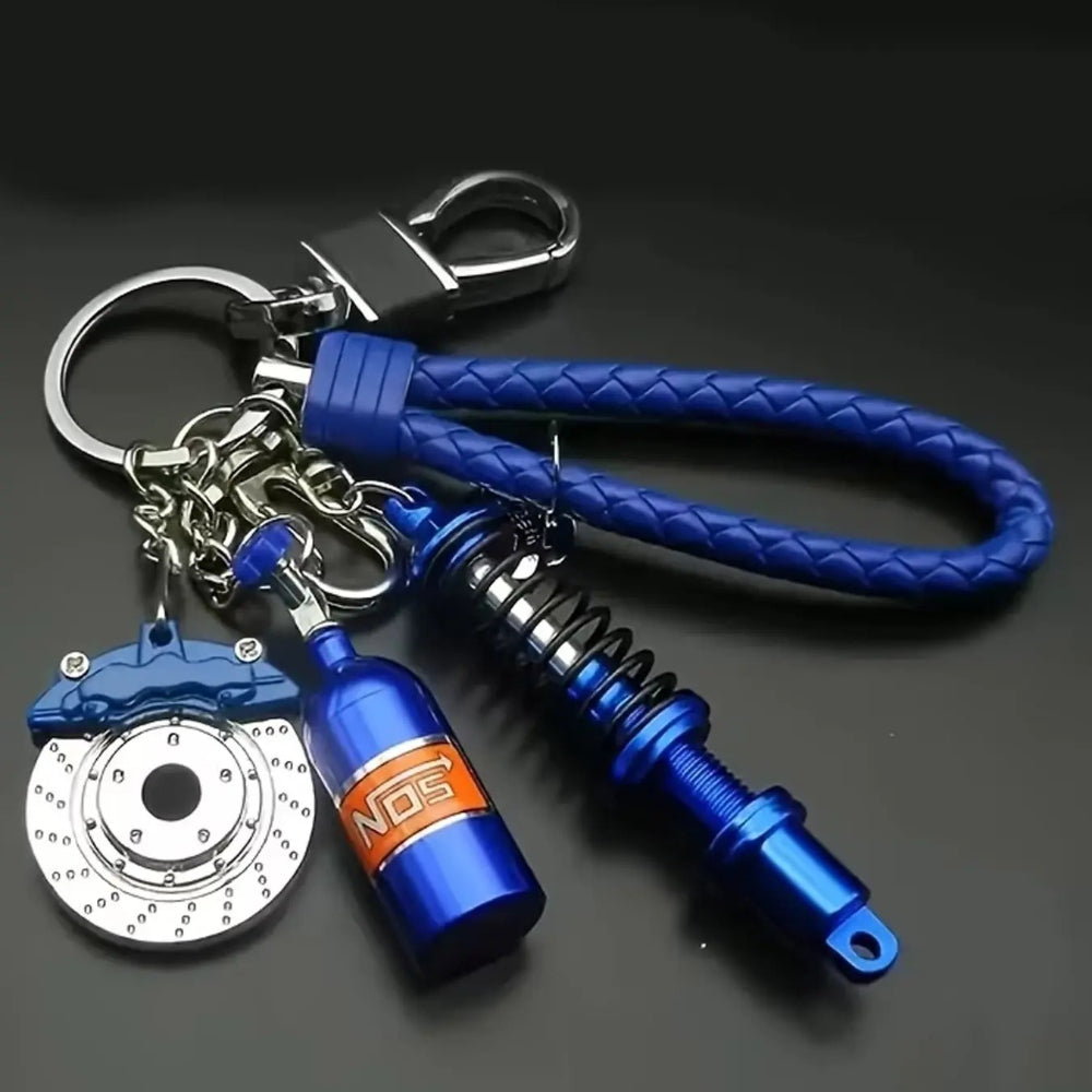 Racing Parts Metal Car Keychain